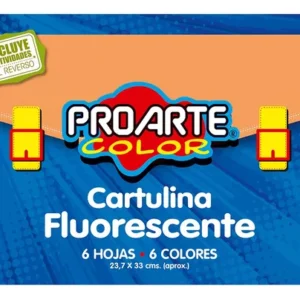 Estuche Cartulina Fluorescente x6