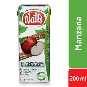 NECTAR WATTS SOYA MANZANA 200ML.