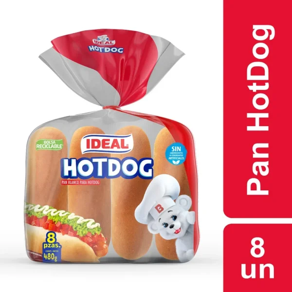 Pan De Completo Fuchs Hot Dogs X8