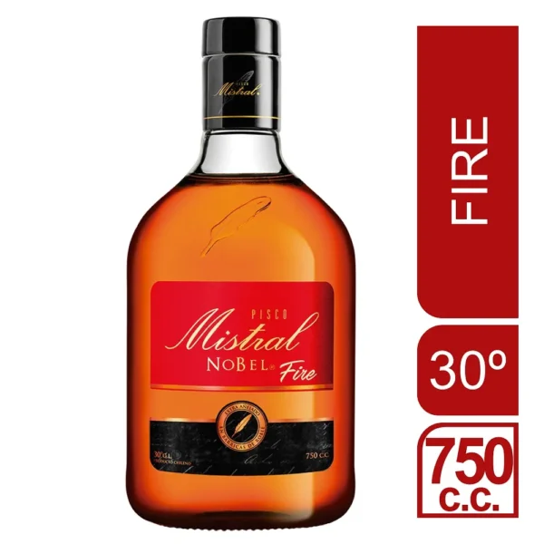 Pisco Mistral Nobel Fire 750cc