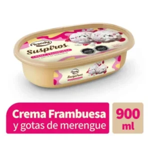 Postre Suspiros Crema Frambuesa 1L